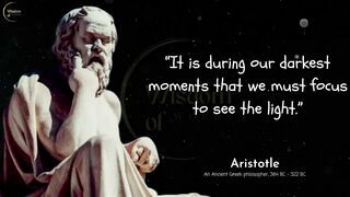Aristotle's Quotes which are better Known in Youth to Not to Regret in Old Age