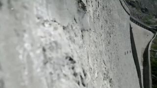 The incredible ibex defies gravity and climbs a dam | Forces of Nature
