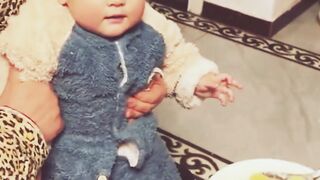 Funny cute biy