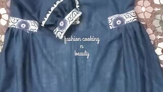 Homemade baby frock design