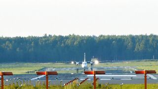 Aircraft Fokker F50 Take Off