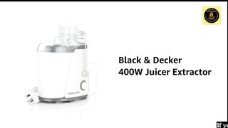 Juice Extractor Black+decker - Stainless Steel Electric Juicer Extractor (400W) - shahidsaimq