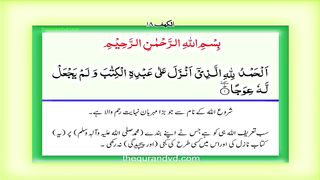 Surah 18 – Chapter 18 Al Kahf complete Quran with Urdu Hindi translation