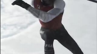 ice skating.... unbelievable speed 90 km per hours