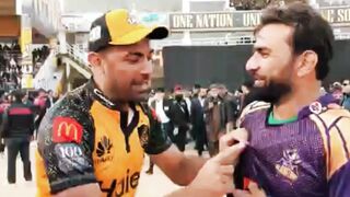 Wahab Riaz and Iftikhar Ahmed Enjoy the six sixes in a SpiritOfCricket moment????