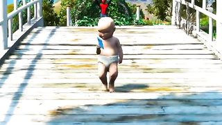 Baby saving spider man Help you spider ????️