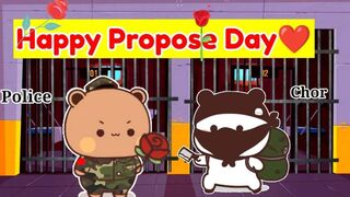 Policeman Gomu Fell in love with Chorni achu ???????? | #HappyProposeDay #dudububu #love