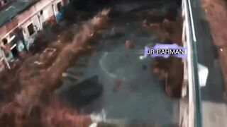 Drone view at factory