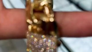 Real Gold Big Boy Hollow Chino link Chain & Bracelet by Ijaz Jewelers