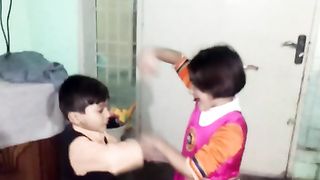 Kids fighting