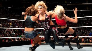 NFR: wrestling show "Confrontation". Women's match 3 vs 3