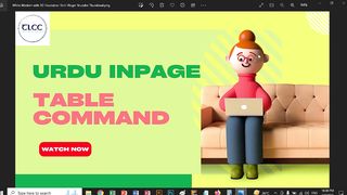 Urdu InPage Table Command - TLCC Tutorial