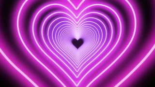 Purple colour heart