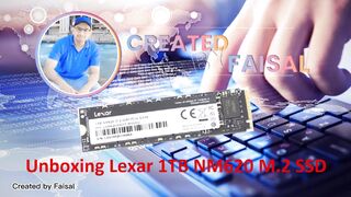 Lexar 1TB NM620 M.2 2280 PCIe G3x4 SSD unboxing