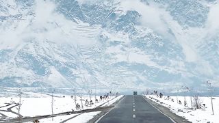 Beautiful icy Mountains