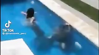 Wife caught cheating his boy under water for 1:50 second