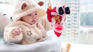 Baby playing