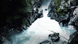 Water flow, beautiful river, waterfall, beautiful natural scene