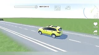 TRUCK ,Car vs Gaint Dip Beaming Driving Game #gameplay #crashes #beamingdrive
