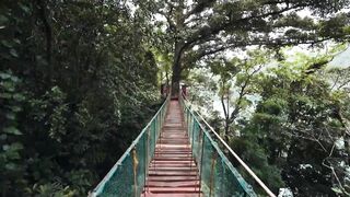 crossing bridge