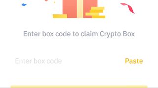 Today binance free crypto box code