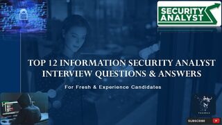 Information Security Analyst Interview Questions and Answers | Cyber Security Mock Interview