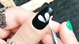 Black nail paint how to do nail paint