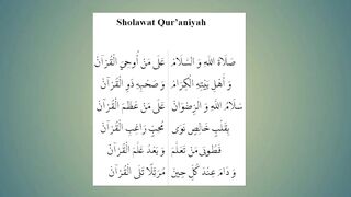 Text Lirik Sholawat Qur'aniyah