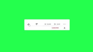 Green screen subscriber button