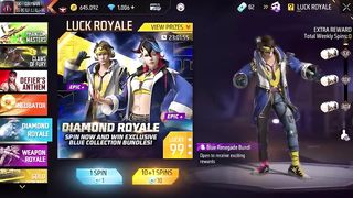 SPIN ???? NEW AMAZING ???? GOLD ROYALE ???? BUNDLE ✔️ FREE FIRE