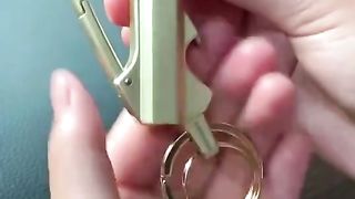Creative Metal Keychain Lighter Wild Fire Ten Thousand Times Use Kerosene Lighters Gifts For Men