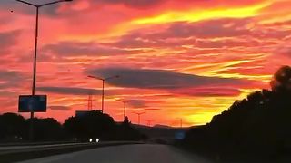 Sun set view