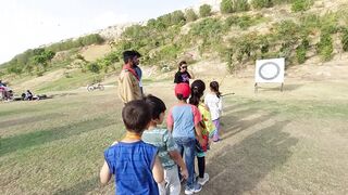 Kids Doing Archery