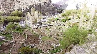 Village near mountains