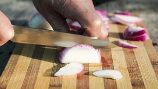 Chopping techniques,Chopping onion, c