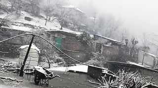Snowfall starts at Home Town