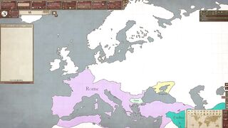 История Европы в границах с 1 года н.э до 2016. Каждый год
