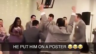 He really got DUNKED ON at his own wedding ???????? #shorts