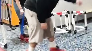 He took that fall like a CHAMP.????????‍???? #shorts