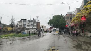 Rain on the road