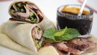 Chinese chicken roll, shawarma roll