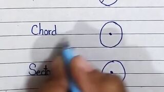Mathematics Geometry Radius ,Diameter, chord ,sector,