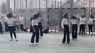 We dance the Palestinian Dabkeh???????? with my school friends❤️