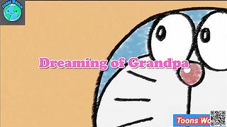doreamon cartoon drenming of grandpa