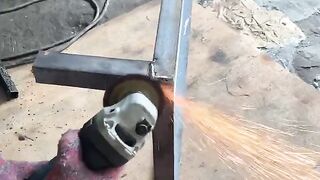 Grinding pro #painting #diy #renovation #plumbing #leakage #skills #rooftop #welder #welding