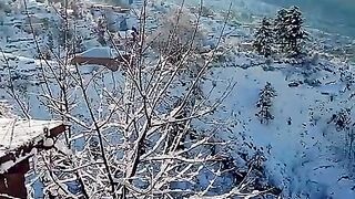 Natural beauty of swat snow #snow