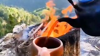 Beautiful Scene with tea ????
