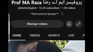 Prof MA Raza channels intro پروفیسر ایم اے رضا تعارف