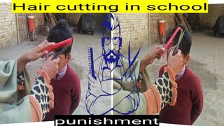 Teacher ne ki checking_bacchon ki hair cutting ki_ please subscribe