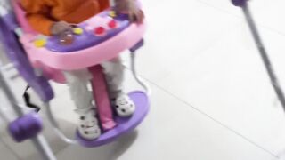 Cute baby swing